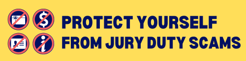 New Jury Duty Scam Alert Poster